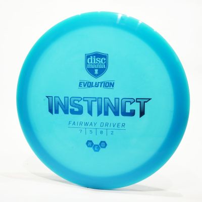 Discmania Evolution Neo Instinct Disc Golf Fairway Driver, Pick Color/Weight [Stamp & Exact Color May Vary] Blue 173-174 Grams