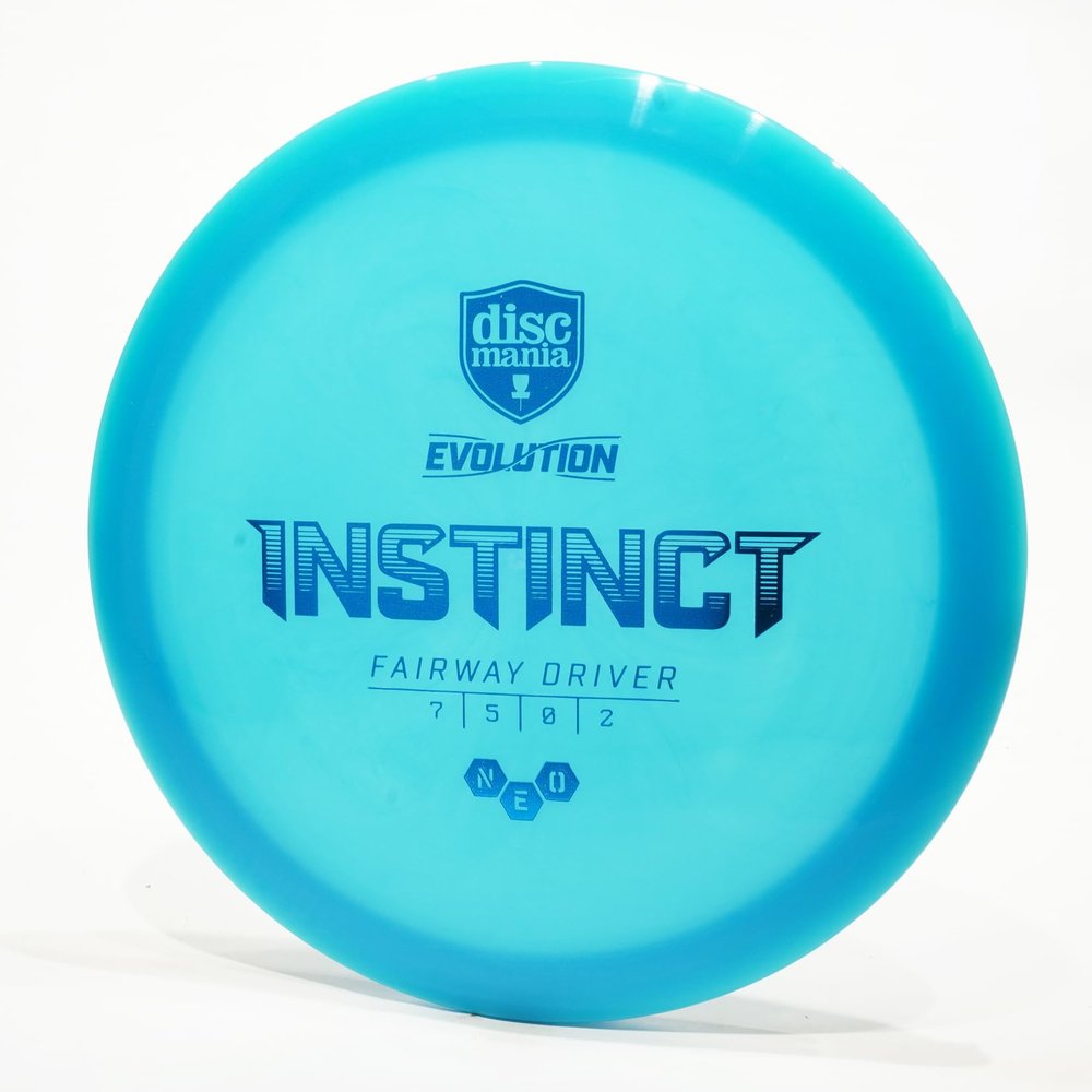 Discmania Evolution Neo Instinct Disc Golf Fairway Driver, Pick Color/Weight [Stamp & Exact Color May Vary] Blue 173-174 Grams