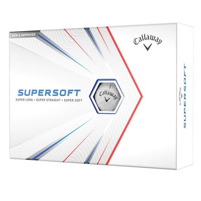 Callaway 2021 Supersoft Dozen Golf Balls White