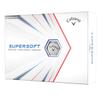 Callaway 2021 Supersoft Dozen Golf Balls White view 1