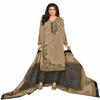 Miraan Women's Cotton Printed Readymade Salwar Suit X-Large Brown view 1