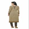Miraan Women's Cotton Printed Readymade Salwar Suit X-Large Brown view 2