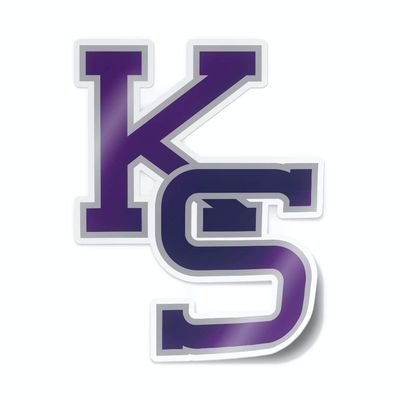 Collegiate NCAA Car Decal Made from Premium Weatherproof Vinyl (Kansas State KS)