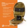 Eleven 10 ETAK (Enhanced Trauma Aid Kit) Tear-Away, Coyote, Pouch Only view 3