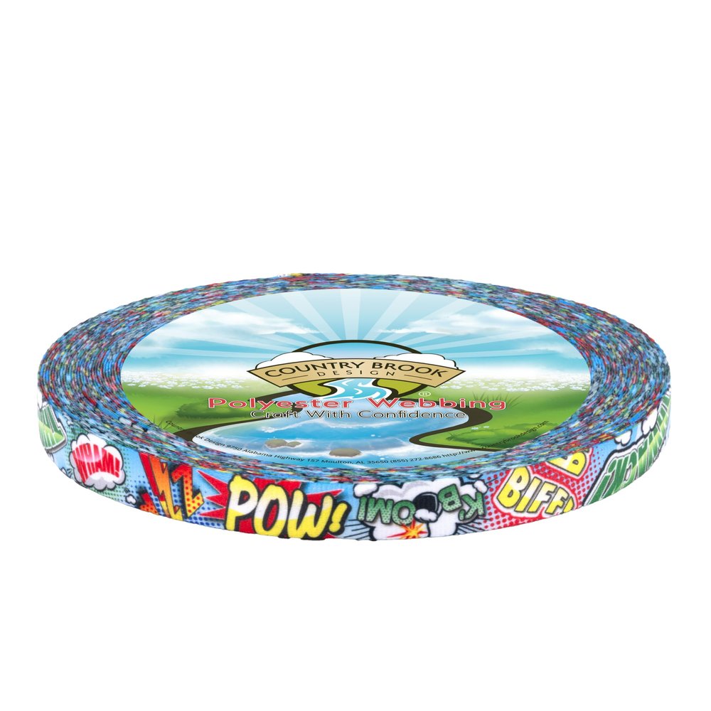 Country Brook Design - Comic Pop Photo Quality Polyester (1/2 Inch, 50 Yards)