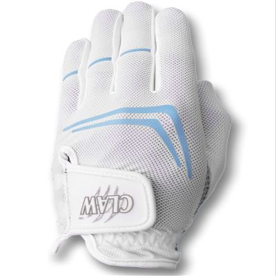CaddyDaddy Claw Golf Gloves for Women | Flex-Mesh Design for Cool Ventilation | Lasts 3-5 Times Longer Than Leather | Silicone-Web Coating for Maximum Grip | Machine-Washable | White | RH-Med/Large