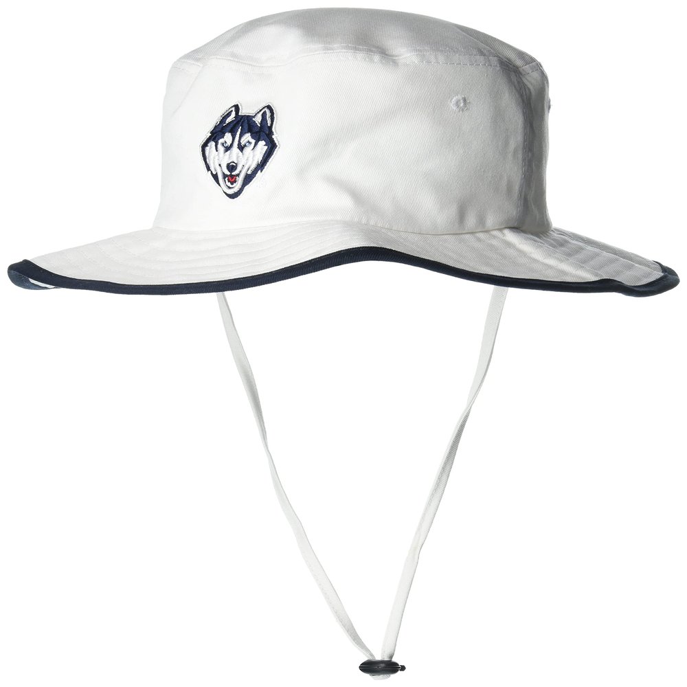 Zephyr Men's Bucket Hat Pontoon Trim, White, Large