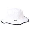 Zephyr Men's Bucket Hat Pontoon Trim, White, Large view 4