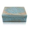Great Birthday Gift Ideas Handmade Decorative Wooden Jewelry Box Jewelry Organizer Keepsake Box Treasure Chest Trinket Holder Watch Box Storage Lock Box 9 x 6 Inches Housewarming Gift Ideas Men Women view 1