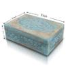Great Birthday Gift Ideas Handmade Decorative Wooden Jewelry Box Jewelry Organizer Keepsake Box Treasure Chest Trinket Holder Watch Box Storage Lock Box 9 x 6 Inches Housewarming Gift Ideas Men Women view 4