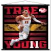 Trends International NBA Atlanta Hawks - Trae Young 20 Wall Poster, 22.37" x 34.00", Premium Print and Black Hanger Bundle view 1