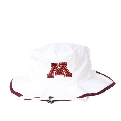 Zephyr Men's Bucket Hat Pontoon Trim, White, Large