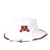 Zephyr Men's Bucket Hat Pontoon Trim, White, Large view 1