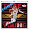 Trends International NBA Atlanta Hawks - Trae Young 20 Wall Poster, 22.37" x 34.00", Premium Print and White Hanger Bundle view 3