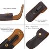YOUSUNLONG Pocket Knife - Folding Knife - Japanese Damascus Steel Blade Overall 186mm - Natural Rosewood Handle with Leather sheath and Natural Walnut Wooden Box Case for Camping Hiking Fishing view 4