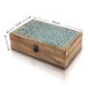Great Birthday Gift Ideas Handmade Decorative Wooden Jewelry Box With Lock & Key Jewelry Organizer Keepsake Box Treasure Chest Trinket Holder Watch Box Storage Lock Box Housewarming Gifts view 3