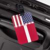 American Flag and Danish Flag PVC Luggage Tag Suitcase Tag Id Tag and Back Privacy Protection view 3