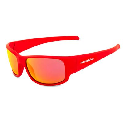 AIRHEAD Sport Round Sunglasses, Red, Adult