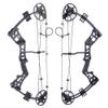 ZSHJGJR Archery Compound Bow and Arrow Set Beginners Youth Compound Bow Kit 15-45lbs Draw Weight 18"-29" Draw Length Adjustable for Hunting Target Practice Right Hand (Only Bow Black) view 1