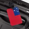 Samoan Flag PVC Luggage Tag Suitcase Tag Id Tag and Back Privacy Protection view 3