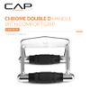 CAP Black Double D Handle with Rubber Grips  Cable Row Attachment for LAT Pulldown & Home Gym Machines view 2