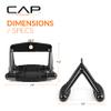 CAP Black Double D Handle with Rubber Grips  Cable Row Attachment for LAT Pulldown & Home Gym Machines view 3