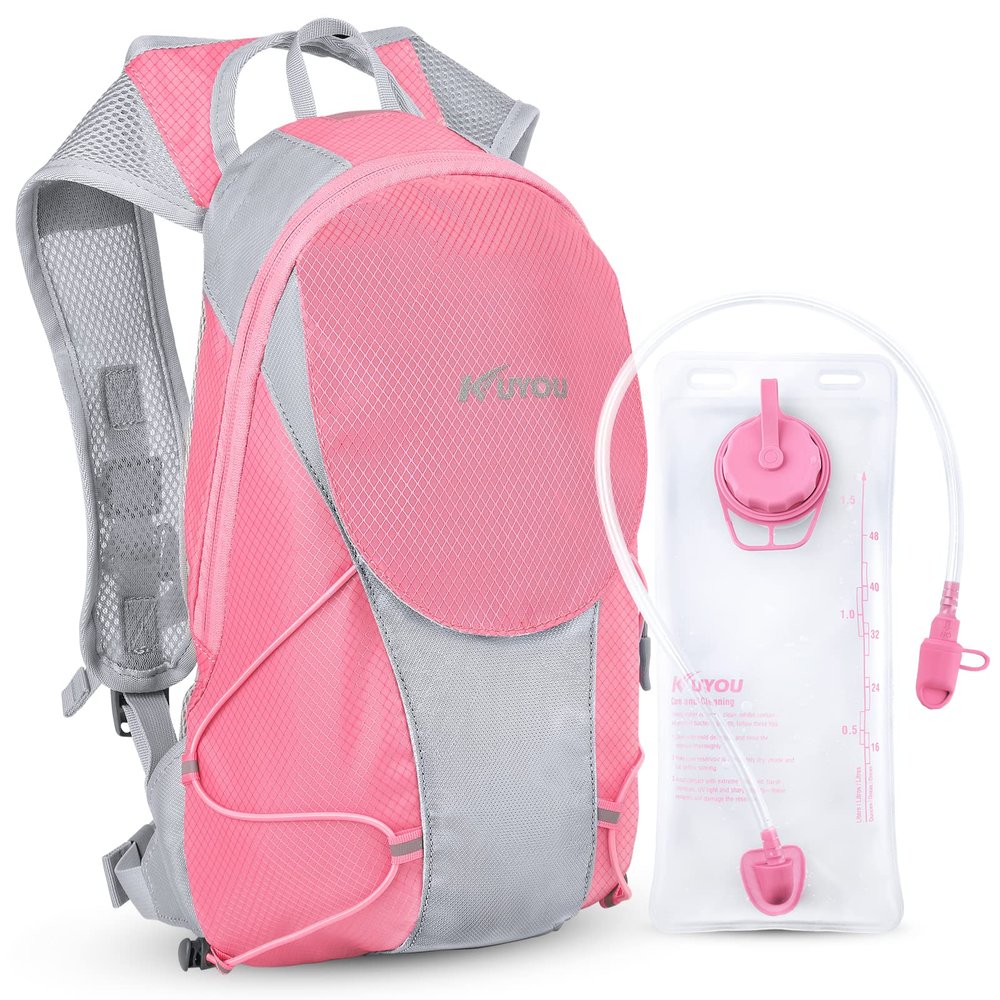 Hydration Pack for Kids Hydration Backpack with 1.5L Hydration Bladder Lightweight Insulated Water Pack for Hiking Biking Climbing Running