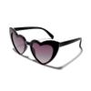 ShadyVEU Trendy Heart Shaped Love Colorful Baby Girl Toddler Ages 2-6 Yrs. Oversize Kids Sunglasses (2-Pack Black Frame/Black Lens) view 2