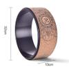 Yoga Wheel Wood for Stretching, Natural Cork Fitness Wheel for Improving Back Bending. Stretch Pilates Circle.-Braun view 4
