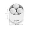 KINGTOP Golf Hole Cup Flagpole Set for Practice Putting Green, 4 Putting Cup Fit PGA | LPGA | USGA Regulations, 2-Section Flag Stick Design, 3 Feet, 4-Pack view 3