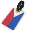 Philippines Flag PVC Luggage Tag Suitcase Tag Id Tag and Back Privacy Protection view 1