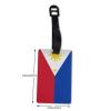 Philippines Flag PVC Luggage Tag Suitcase Tag Id Tag and Back Privacy Protection view 2