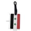 Syrian Flag PVC Luggage Tag Suitcase Tag Id Tag and Back Privacy Protection view 2