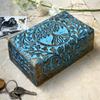 Great Birthday Gifts Handmade Decorative Wooden Jewelry Box Tree Of Life Carving Jewelry Organizer Keepsake Box Treasure Chest Trinket Holder Watch Box Storage Lock Box Housewarming Gifts view 2
