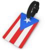 Flag of Puerto Rico PVC Luggage Tag Suitcase Tag Id Tag and Back Privacy Protection view 1