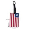 Flag of Liberia PVC Luggage Tag Suitcase Tag Id Tag and Back Privacy Protection view 2