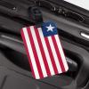 Flag of Liberia PVC Luggage Tag Suitcase Tag Id Tag and Back Privacy Protection view 3