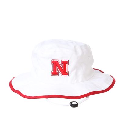 Zephyr Men's Bucket Hat Pontoon Trim, White, Large