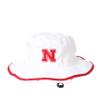 Zephyr Men's Bucket Hat Pontoon Trim, White, Large view 1