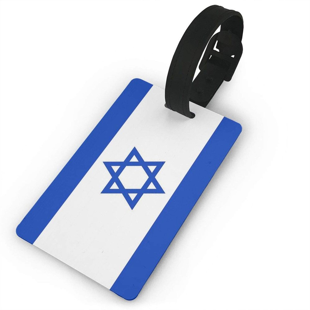 American Flag and Israeli Flag PVC Luggage Tag Suitcase Tag Id Tag and Back Privacy Protection