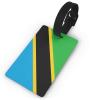 Tanzania Flag PVC Luggage Tag Suitcase Tag Id Tag and Back Privacy Protection view 1