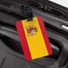 Spanish Flag PVC Luggage Tag Suitcase Tag Id Tag and Back Privacy Protection view 3