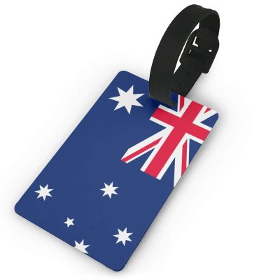 Australian Flag PVC Luggage Tag Suitcase Tag Id Tag and Back Privacy Protection
