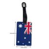 Australian Flag PVC Luggage Tag Suitcase Tag Id Tag and Back Privacy Protection view 2