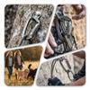FresKaro Climbing Carabiner Clips, 25kN UIAA Certified Quickdraws, Auto Locking Heavy Duty Caribeaner, Twist Lock Karabiner Hook for Rock Climbing, Rappelling, and Mountaineering, Large, 2pack, Gray view 4
