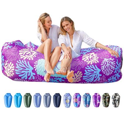 AlphaBeing Inflatable Lounger Beach Chair Accessories, Air Sofa Hammock Inflatable Couch for Camping Backyard Lakeside with Compression Sacks, Ideal Outdoor Gifts for Adults
