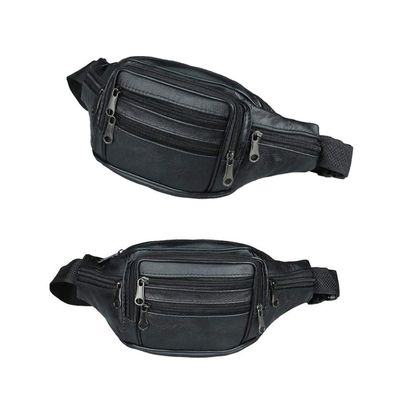 pack waist fanny women bag leather a belt black candle men id man you purse fashion- Leather Waist Bag Coin Purse Waterproof Shoulder Messenger