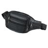 pack waist fanny women bag leather a belt black candle men id man you purse fashion- Leather Waist Bag Coin Purse Waterproof Shoulder Messenger view 2