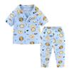 Mud Kingdom Summer Pajama Set for Big Boys Cute Homewear Cartoon Lions Blue Size 10-12 view 1