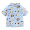 Mud Kingdom Summer Pajama Set for Big Boys Cute Homewear Cartoon Lions Blue Size 10-12 view 2